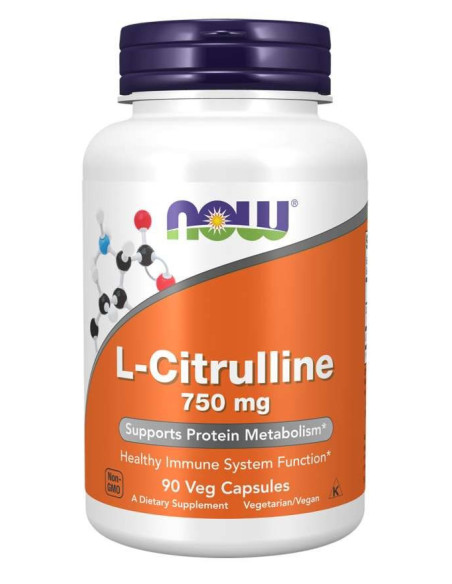 L-CITRULLIN 750mg - 90 kaps - Now Foods