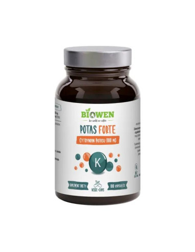 Cytrynian potasu forte 1100mg - 100 kaps - Biowen