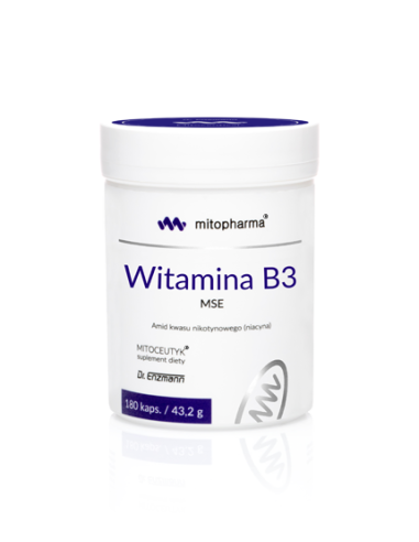 Witamina B3 MSE Dr Enzmann - 180 kaps - Mito-Pharma