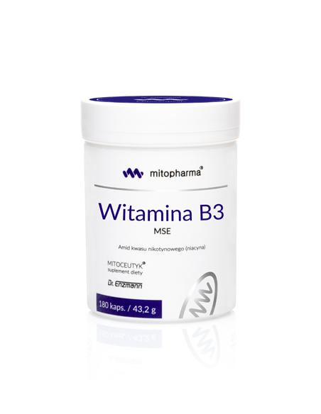 Witamina B3 MSE Dr Enzmann - 180 kaps - Mito-Pharma