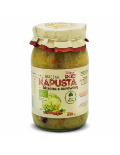 Kapusta kiszona z żurawiną - 850g - Dary Natury