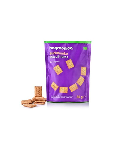 Herbatniki mini maślane bio - 80g - Harmonika