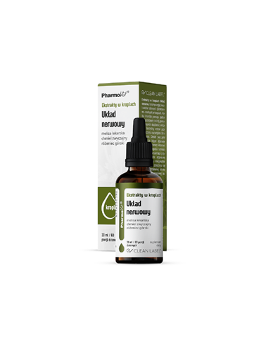 Ekstrakty w kroplach układ nerwowy bezglutenowe - 30ml - Pharmovit