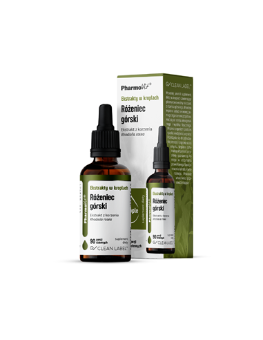 Ekstrakty w kroplach różeniec górski bezglutenowe - 30ml - Pharmovit