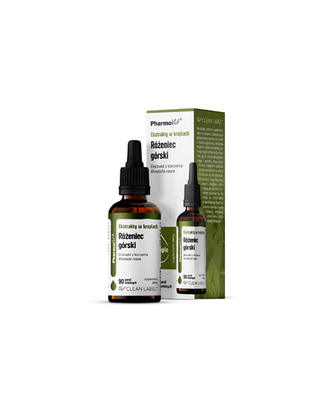 Ekstrakty w kroplach różeniec górski bezglutenowe - 30ml - Pharmovit