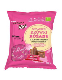 Krówki o smaku różanym bezmleczne bezglutenowe Bio - 150g - Me Gusto