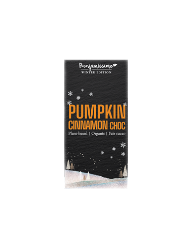 Tabliczka kakaowa dynia cynamon - 60g - Benjamissimo
