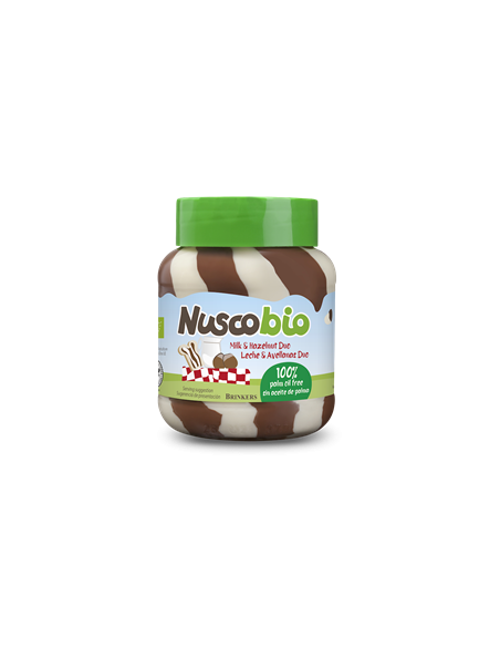 Krem duo orzechowo kakaowy mleczny Bio - 400g - Nuscobio