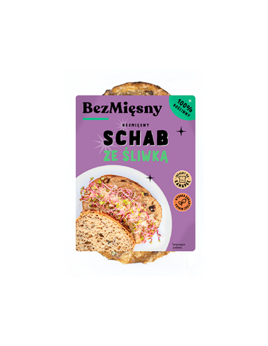 Schab ze ślwiką roślinny plastry - 100 g - Bezmięsny (produkt sezonowy)