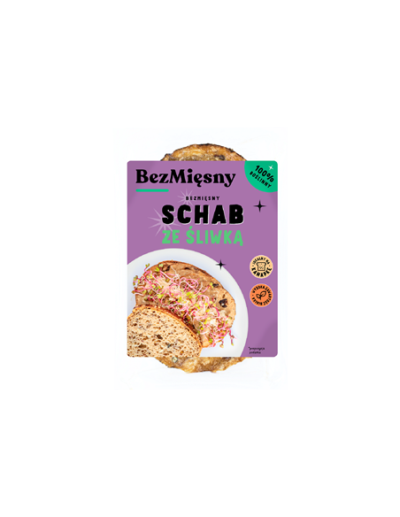 Schab ze ślwiką roślinny plastry - 100 g - Bezmięsny (produkt sezonowy)