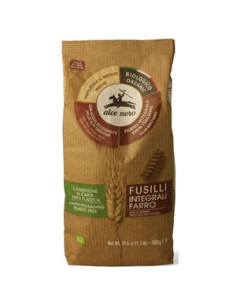 Makaron (z płaskurki razowy) świderki BIO 500 g - Alce Nero