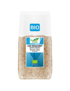 Len brązowy (siemię lniane) BIO - 400 g - Bio Planet