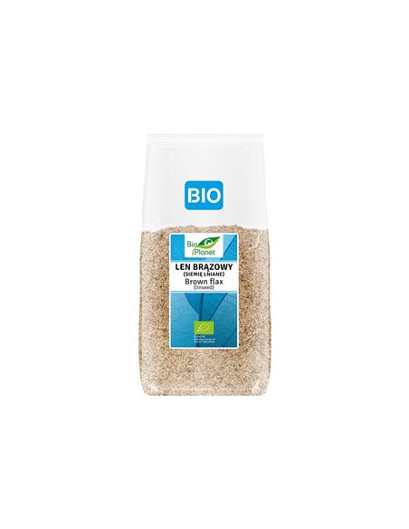 Len brązowy (siemię lniane) BIO - 400 g - Bio Planet