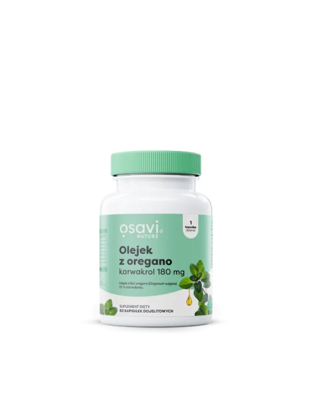 Olejek z oregano karwakrol 180mg - 60kaps - Osavi