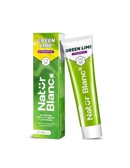 Natur Blanc pasta do zębów zielona limonka łagodzi nadwrażliwość - 100ml - Sylveco