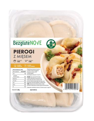 PIEROGI Z MIĘSEM BEZGLUTENOWE 280 g - BEZGLUTENOVE