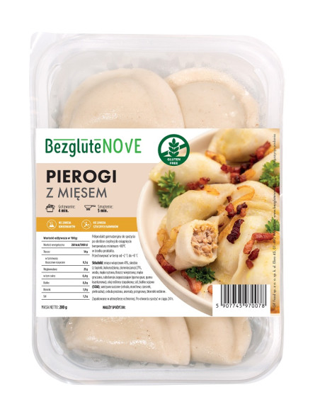 PIEROGI Z MIĘSEM BEZGLUTENOWE 280 g - BEZGLUTENOVE