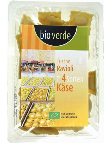 RAVIOLI ŚWIEŻE 4 SERY BIO 250 g - BIO-VERDE