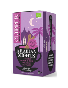 Herbatka z cynamonem i goźdżikami o smaku rózy ( Arabian Nights) Bio - 20 x 2g 40g - Clipper