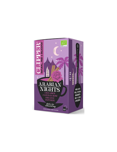 Herbatka z cynamonem i goźdżikami o smaku rózy ( Arabian Nights) Bio - 20 x 2g 40g - Clipper