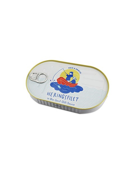 Filety śledziowe w bio sosie musztardowo-koperkowym - 200g - Sywan