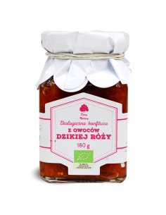 Konfitura z owoców dzikiej róży EKO - 180g - Dary Natury