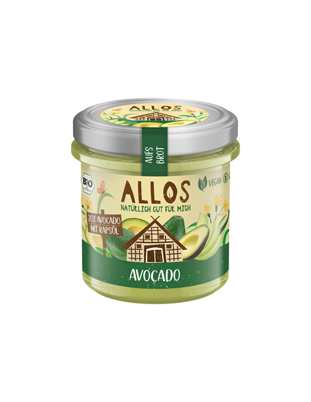 Pasta Kremowa z Avokado Bezglutenowa Bio - 140g - Allos