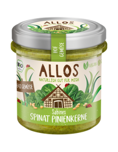 Pasta Warzywna ze Szpinakiem i Orzeszkami Piniowymi Bezglutenowa Bio - 135g - Allos