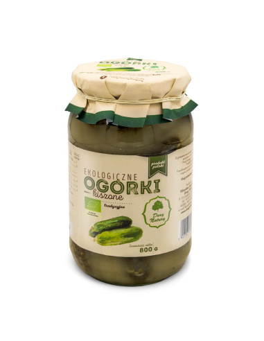 Ekologiczne ogórki kiszone - 800g - Dary Natury