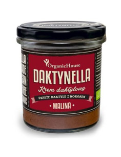 Krem kokosowo-daktylowy malina bezglutenowy Bio - 280g - Organic House