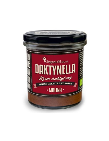 Krem kokosowo-daktylowy malina bezglutenowy Bio - 280g - Organic House