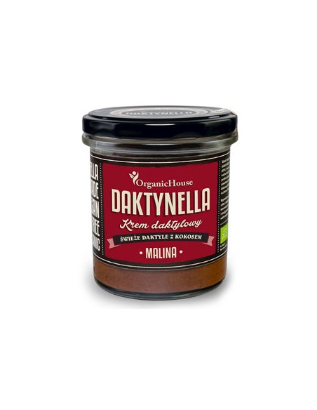 Krem kokosowo-daktylowy malina bezglutenowy Bio - 280g - Organic House