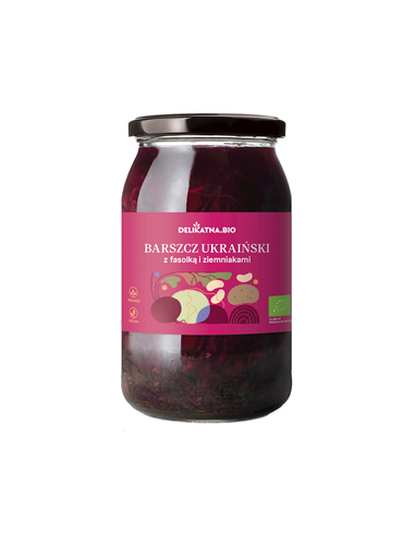 Zupa barszcz ukraiński z fasolką i ziemniakami bio - 900ml - Delikatna