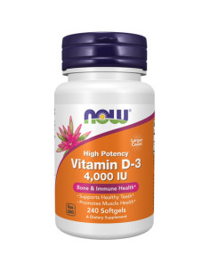 Witamina D3 4000 IU - 240kaps - Now Food