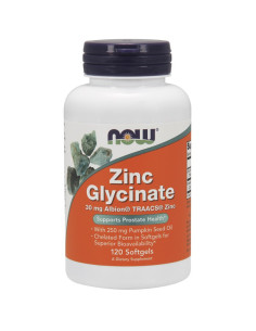 Zinc Glysinate - 120kaps - Now Foods