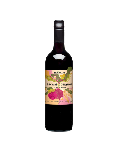 ZAKWAS Z BURAKÓW Z CHRZANEM BIO 750 ml - DELIKATNA