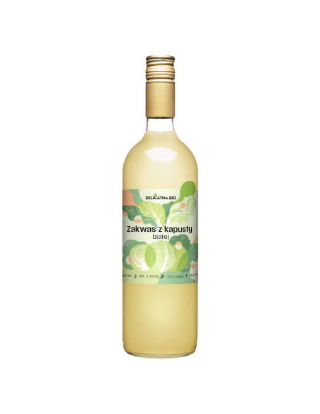 ZAKWAS Z KAPUSTY BIAŁEJ BIO 750 ml - DELIKATNA