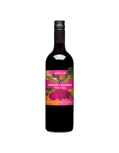 ZAKWAS Z BURAKÓW TRADYCYJNY BIO 750 ml - DELIKATNA