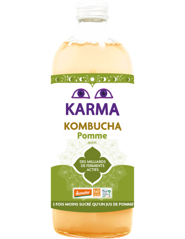 KOMBUCHA Z JABŁKIEM FAIR FOR LIFE DEMETER BIO 1 L - KARMA KOMBUCHA