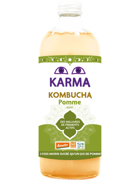 KOMBUCHA Z JABŁKIEM FAIR FOR LIFE DEMETER BIO 1 L - KARMA KOMBUCHA