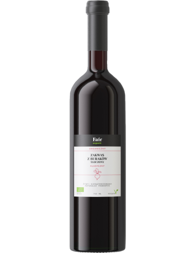ŻYWY ZAKWAS Z BURAKÓW KLASYCZNY BIO 750 ml - FAIR ORGANIC