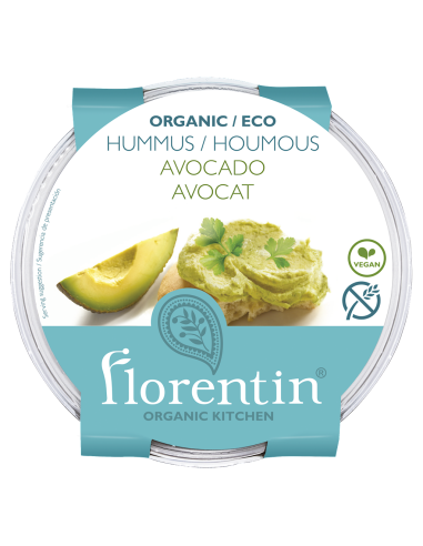 HUMMUS Z AWOKADO BEZGLUTENOWY BIO 170 g - FLORENTIN