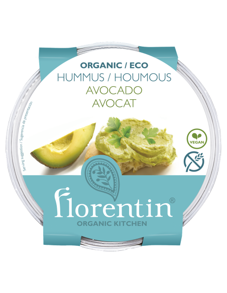 HUMMUS Z AWOKADO BEZGLUTENOWY BIO 170 g - FLORENTIN
