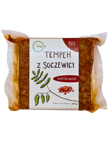TEMPEH Z SOCZEWICY MARYNOWANY BIO 200 g - TEMPEHU