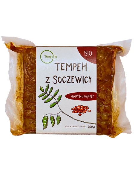 TEMPEH Z SOCZEWICY MARYNOWANY BIO 200 g - TEMPEHU