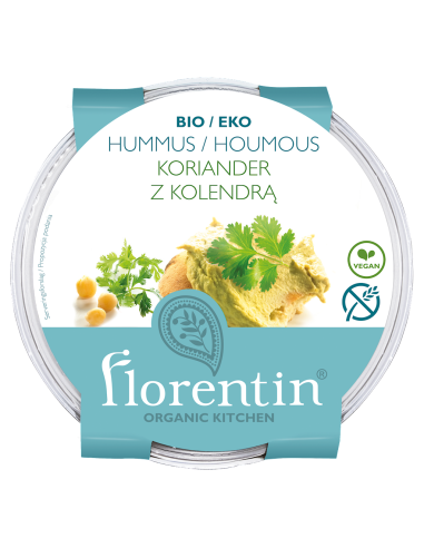 HUMMUS Z KOLENDRĄ BEZGLUTENOWY BIO 170 g - FLORENTIN