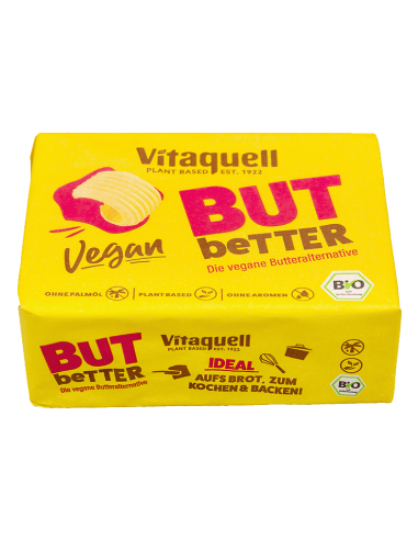 SMAROWIDŁO ROŚLINNE BEZ OLEJU PALMOWEGO (VEGAN BUTBETTER) BIO 250 g - VITAQUELL