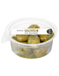 OLIWKI ZIELONE NADZIEWANE MIGDAŁAMI Z ZIOŁAMI BIO 80 g - BIO-VERDE