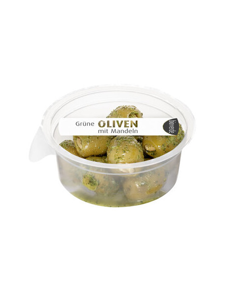 OLIWKI ZIELONE NADZIEWANE MIGDAŁAMI Z ZIOŁAMI BIO 80 g - BIO-VERDE