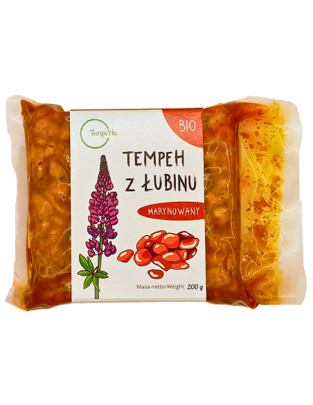 TEMPEH Z ŁUBINU MARYNOWANY BIO 200 g - TEMPEHU
